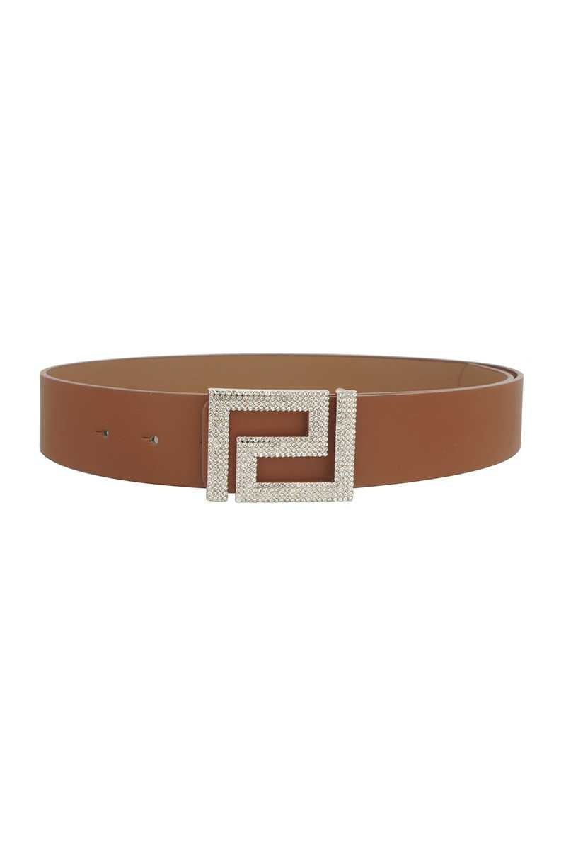 Rhinestone Pave Geo Shape Belt - Marie Lashaays 