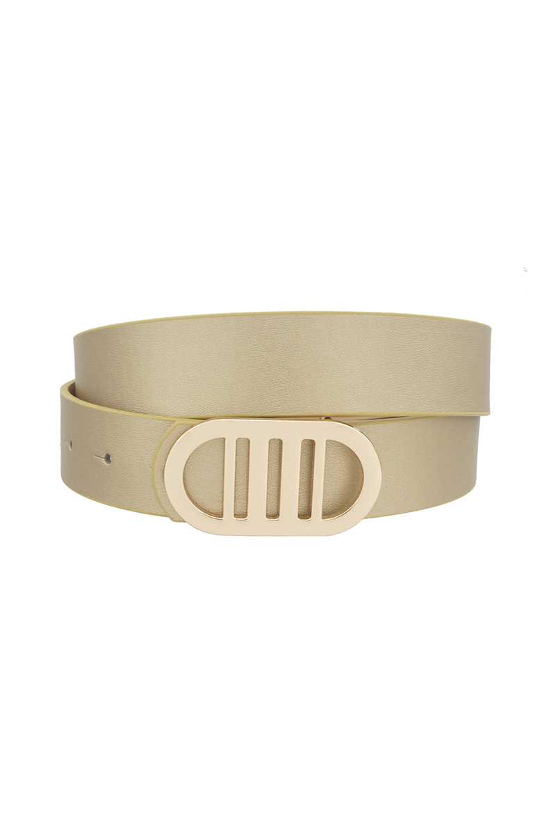 Modern Gridded Oval Standard Belt - Marie Lashaays 