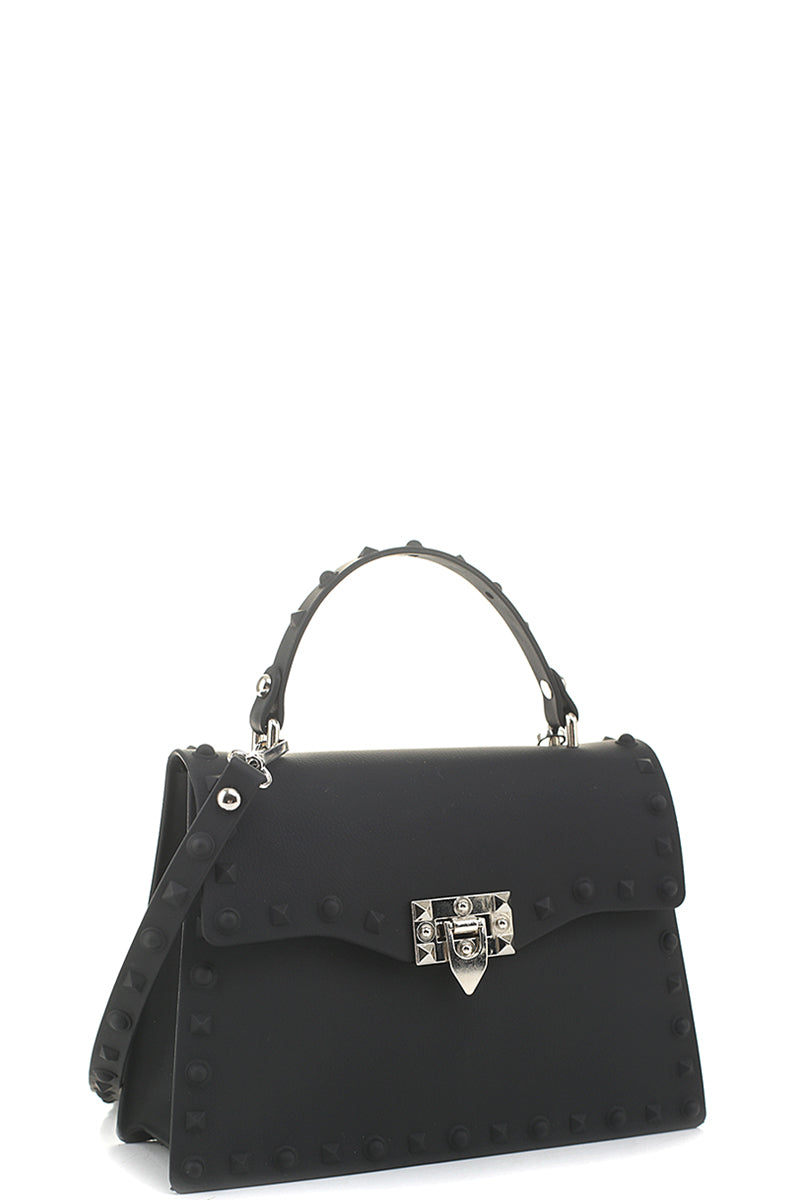 Smooth Jelly Stud Buckle Crossbody Bag - Marie Lashaays 