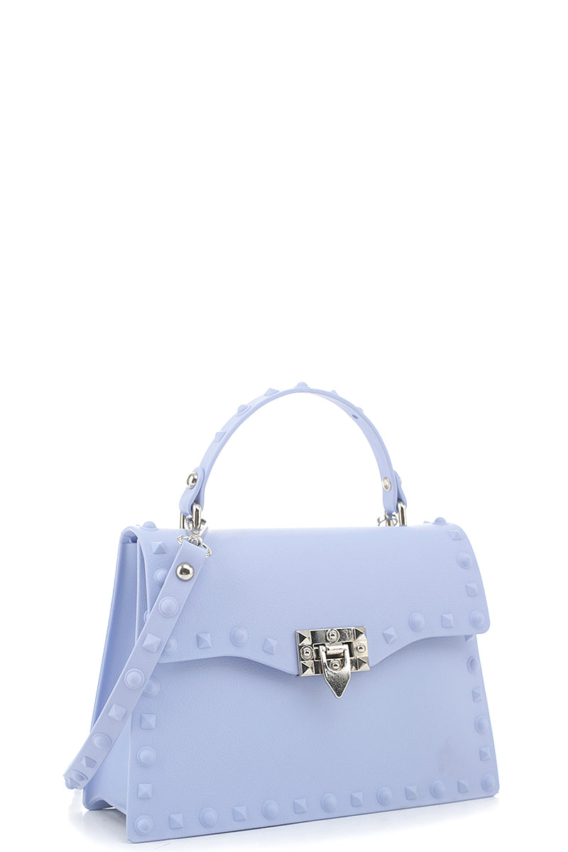 Smooth Jelly Stud Buckle Crossbody Bag - Marie Lashaays 