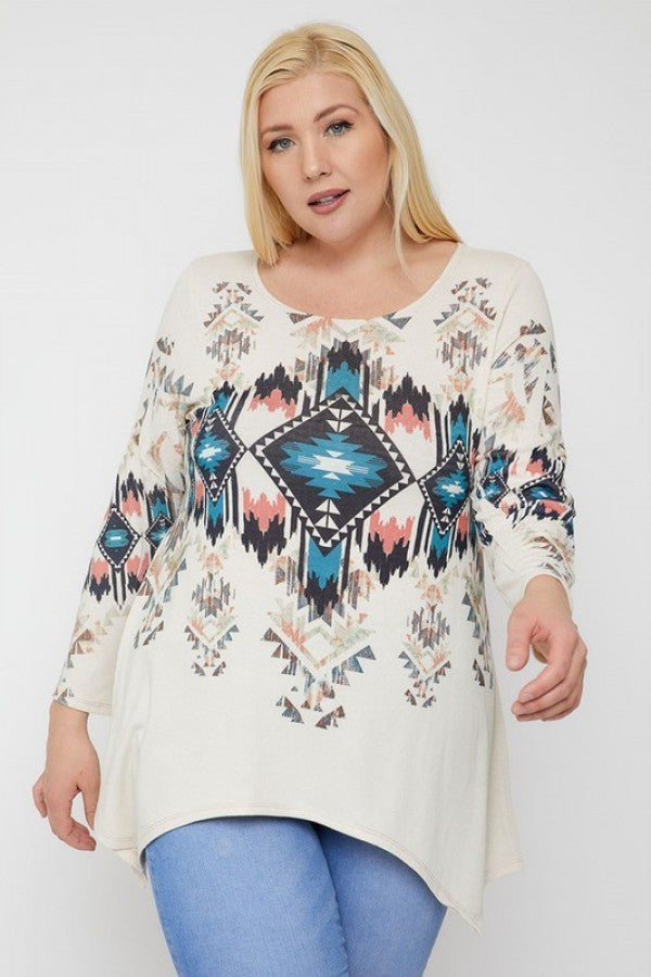 Sublimation Print Tunic Top - Marie Lashaays 