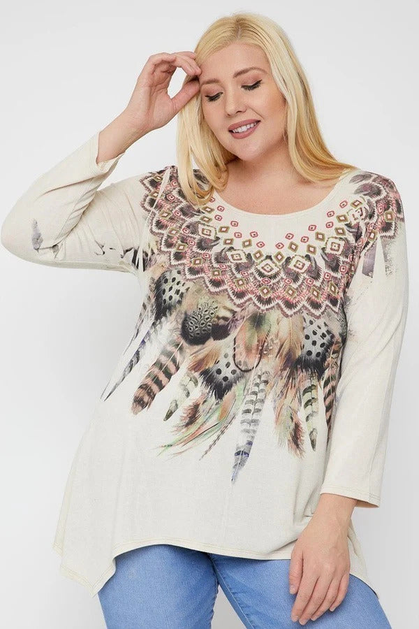 Sublimation Print Tunic Top - Marie Lashaays 