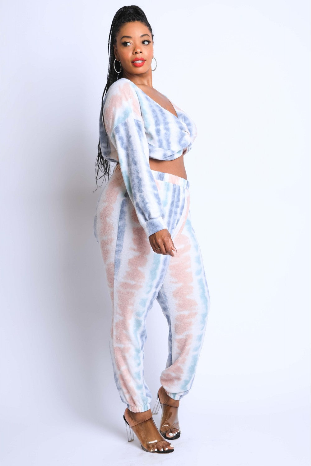 Tie Die Off Shoulder Set - Marie Lashaays 