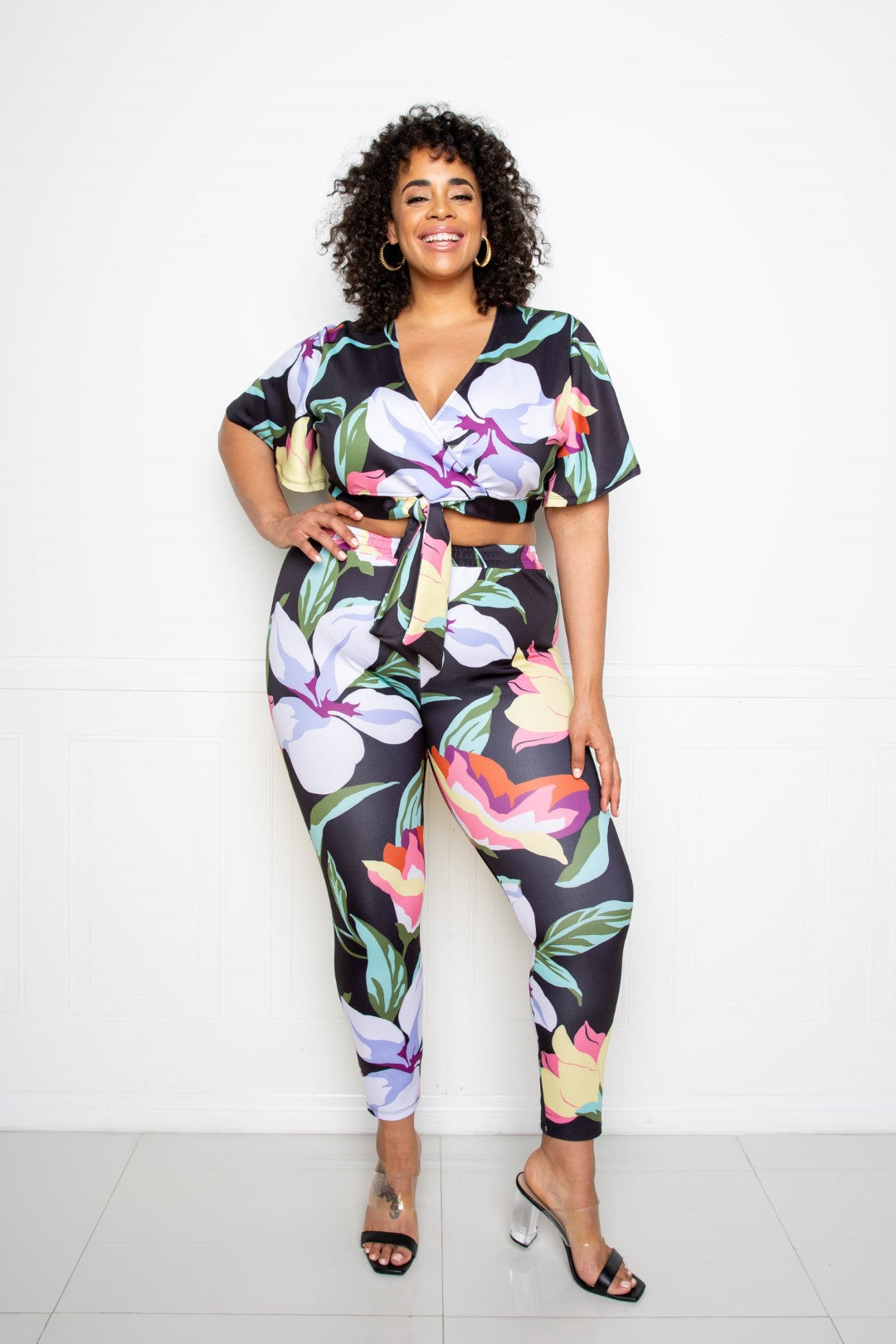 Flower Jogger & Top Set - Marie Lashaays 