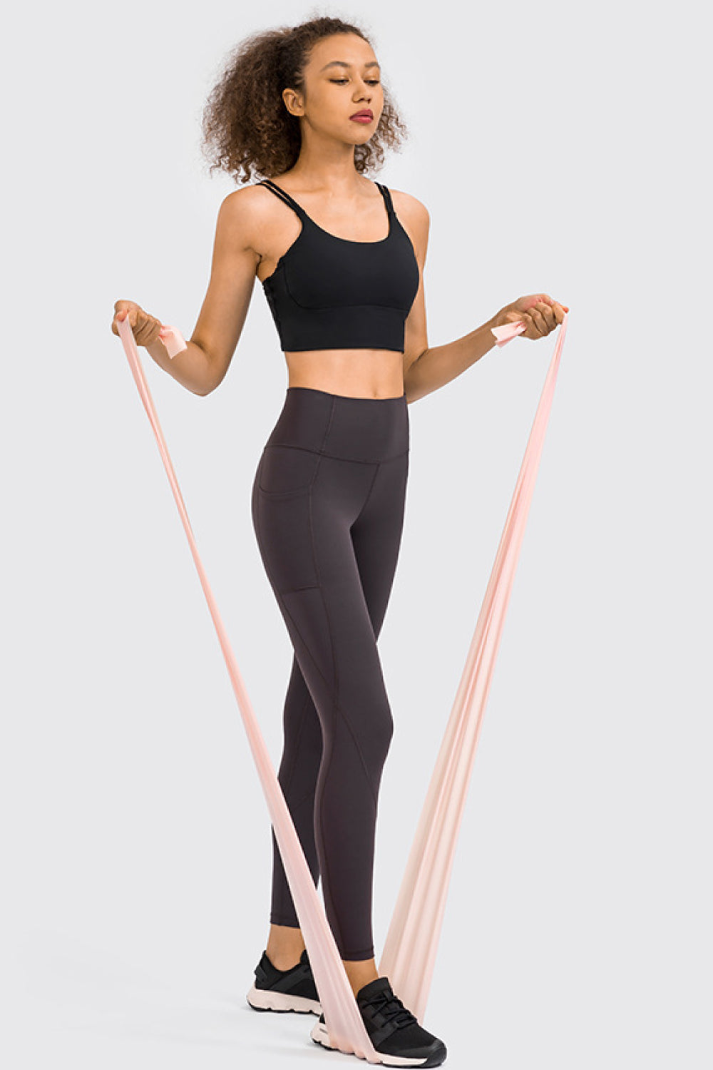 High Rise Yoga Leggings with Side Pocket - Marie Lashaays 