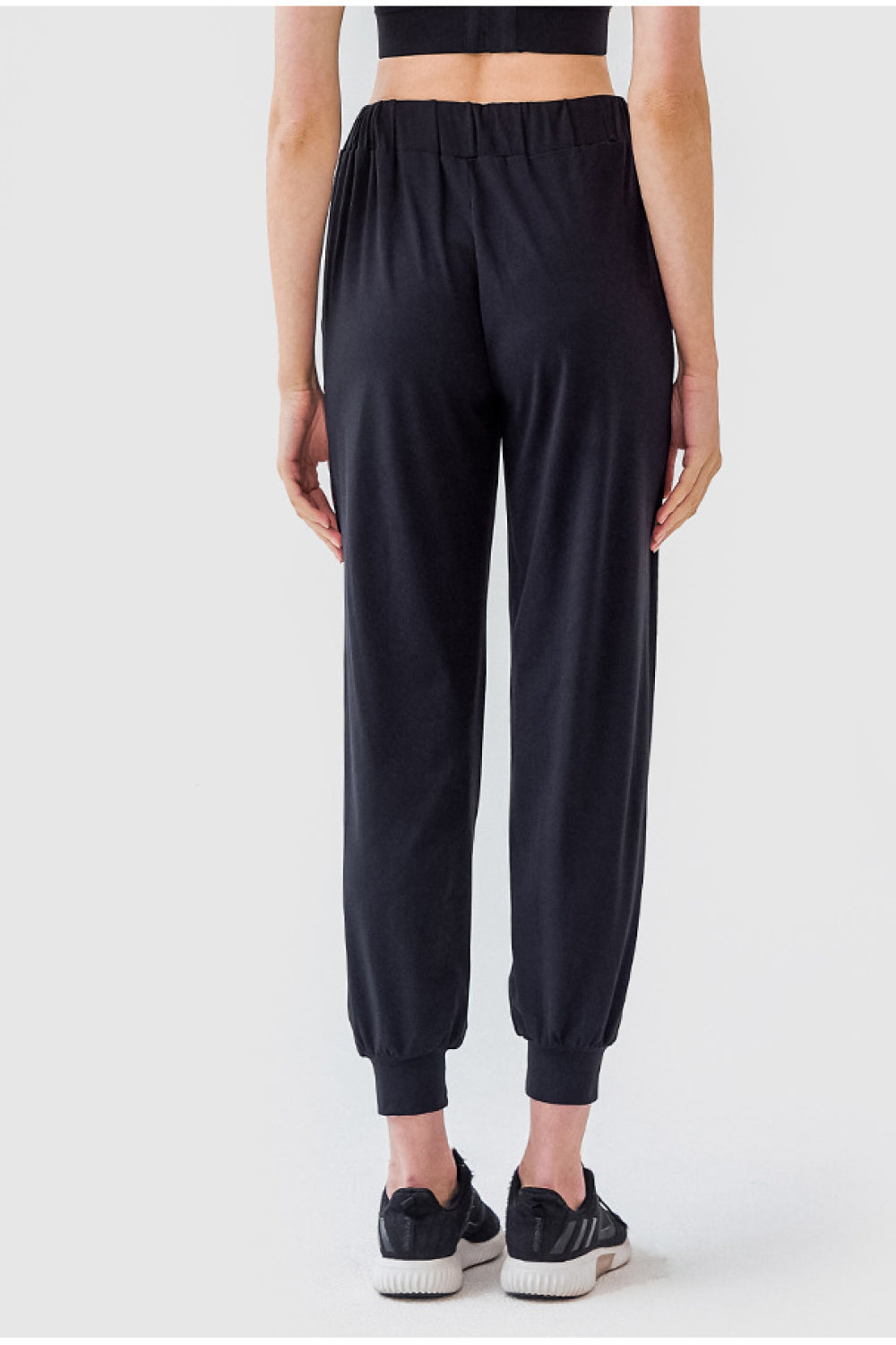 Drawstring Cropped Joggers with Side Pockets - Marie Lashaays 