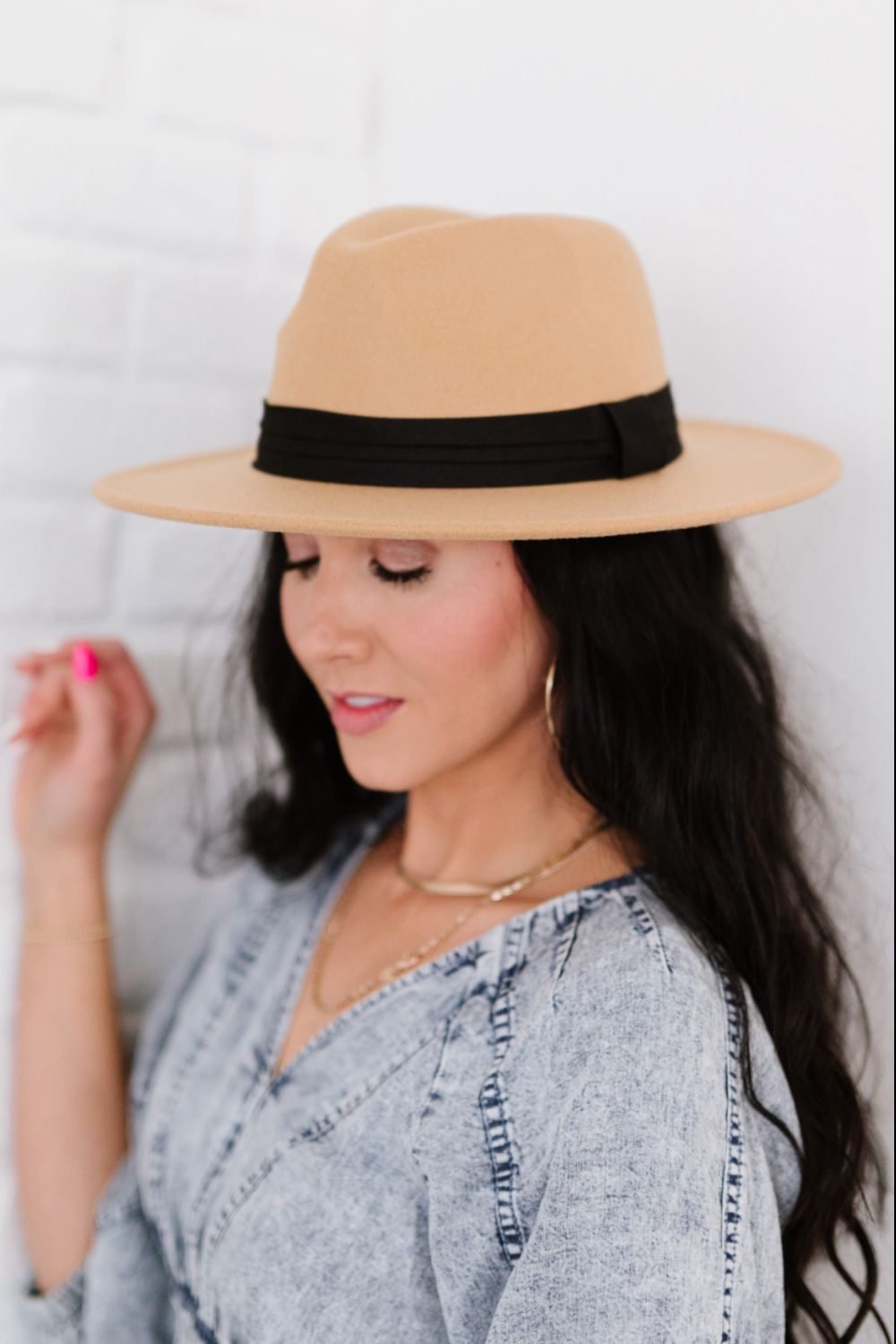 Fame Camera Ready Wide Strap Fedora - Marie Lashaays 