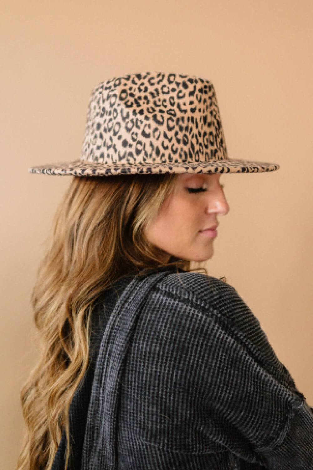 Justin Taylor Leopard Red Brim Fedora - Marie Lashaays 