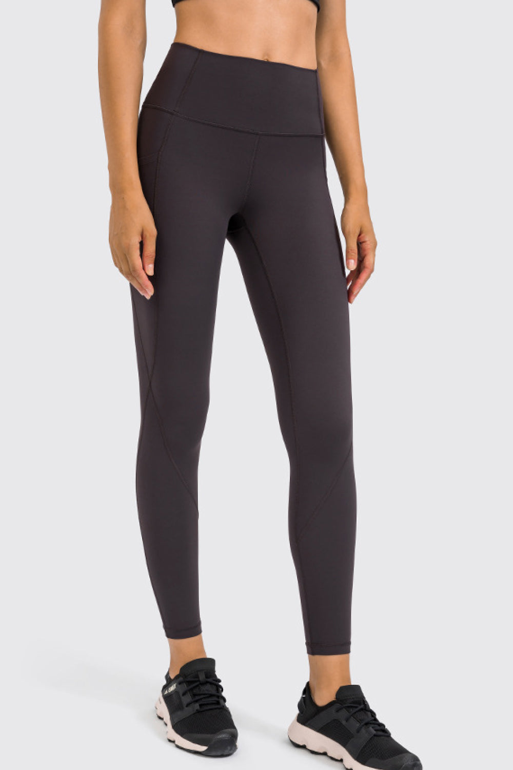 High Rise Yoga Leggings with Side Pocket - Marie Lashaays 