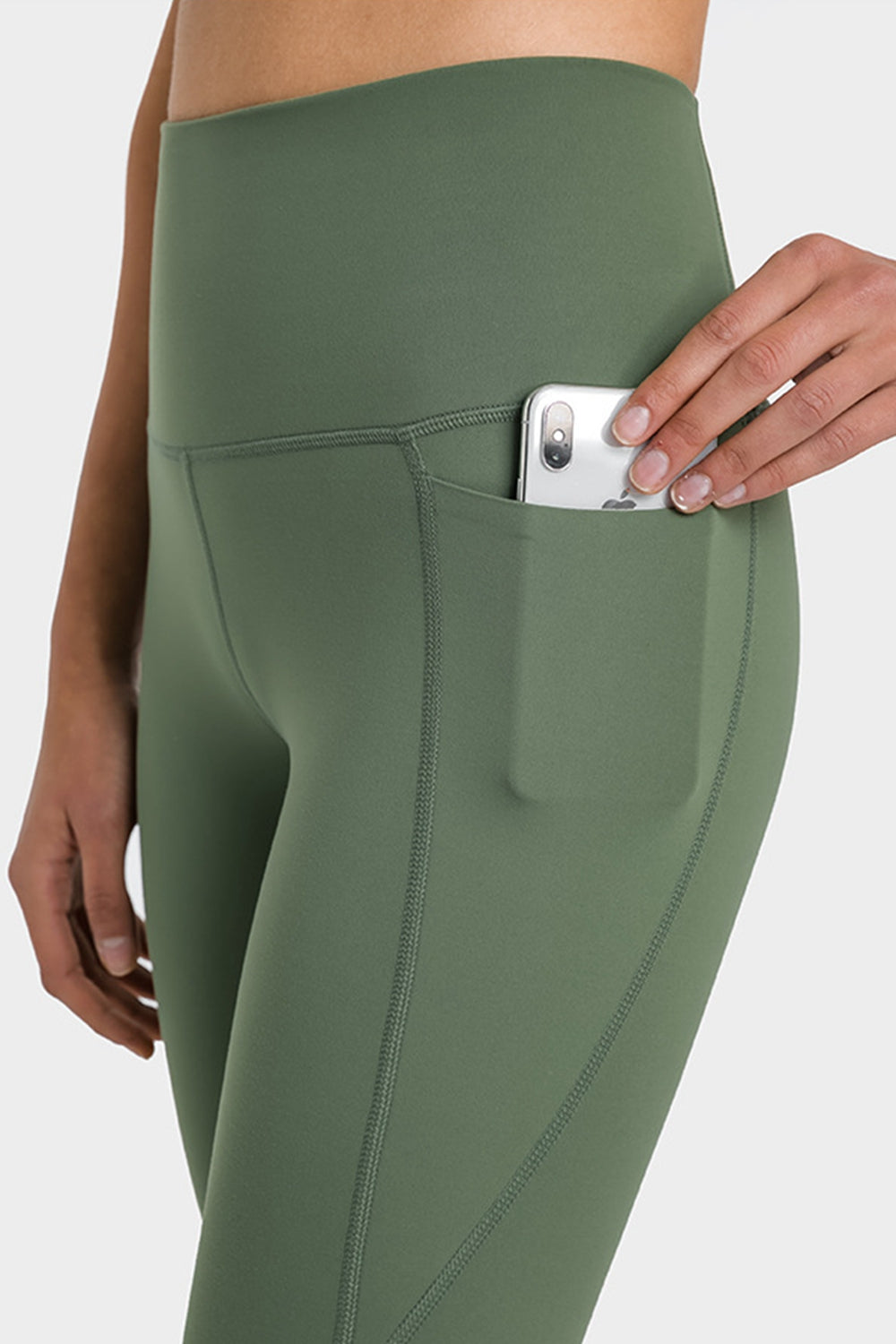 High Waist Ankle-Length Yoga Leggings with Pockets - Marie Lashaays 