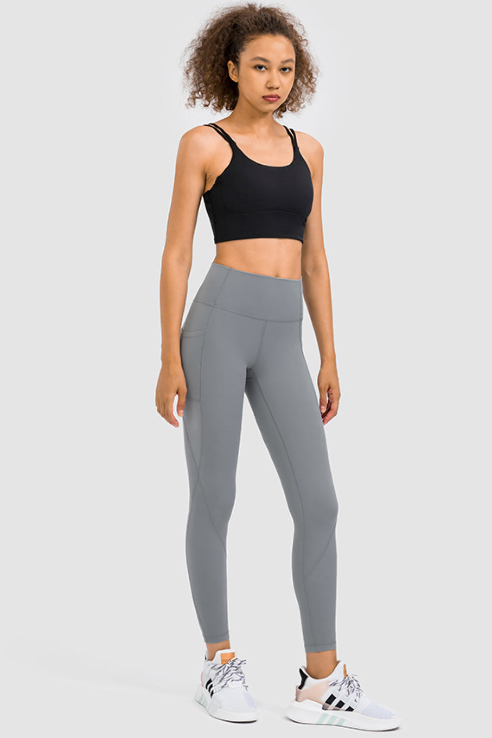 High Rise Yoga Leggings with Side Pocket - Marie Lashaays 