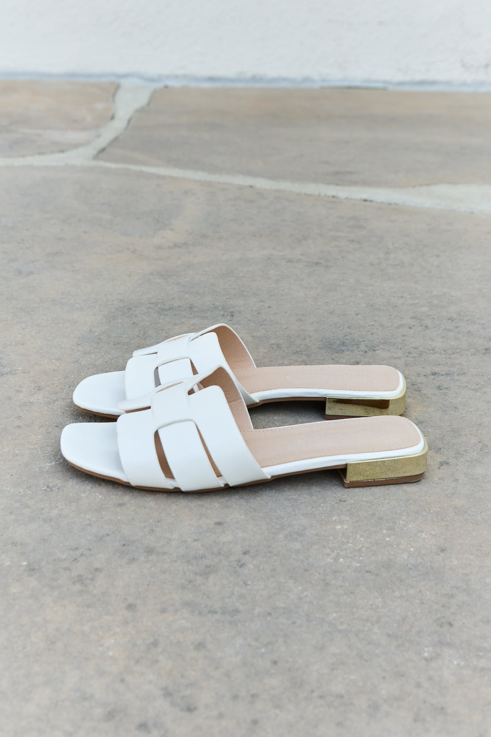 Weeboo Walk It Out Slide Sandals in Icy White