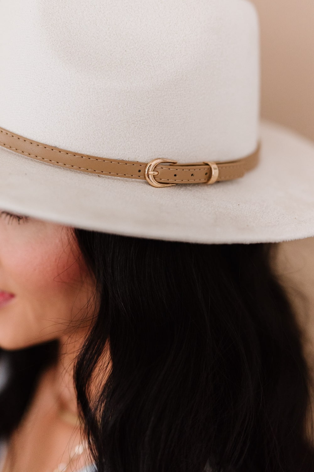 Fame Only You Faux Leather Strap Fedora - Marie Lashaays 