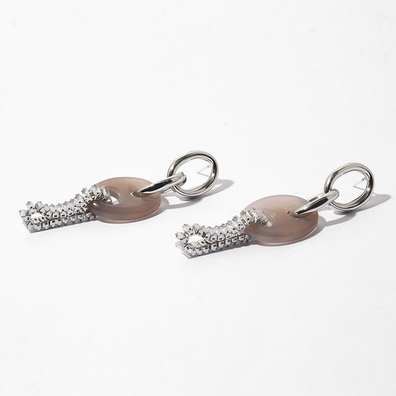 Industrial Natural Stone Earrings - Marie Lashaays 