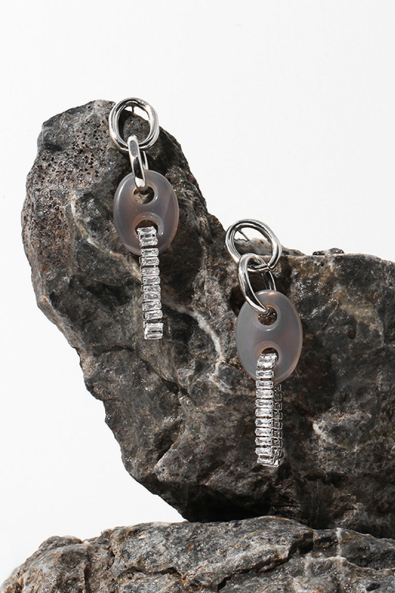 Industrial Natural Stone Earrings - Marie Lashaays 