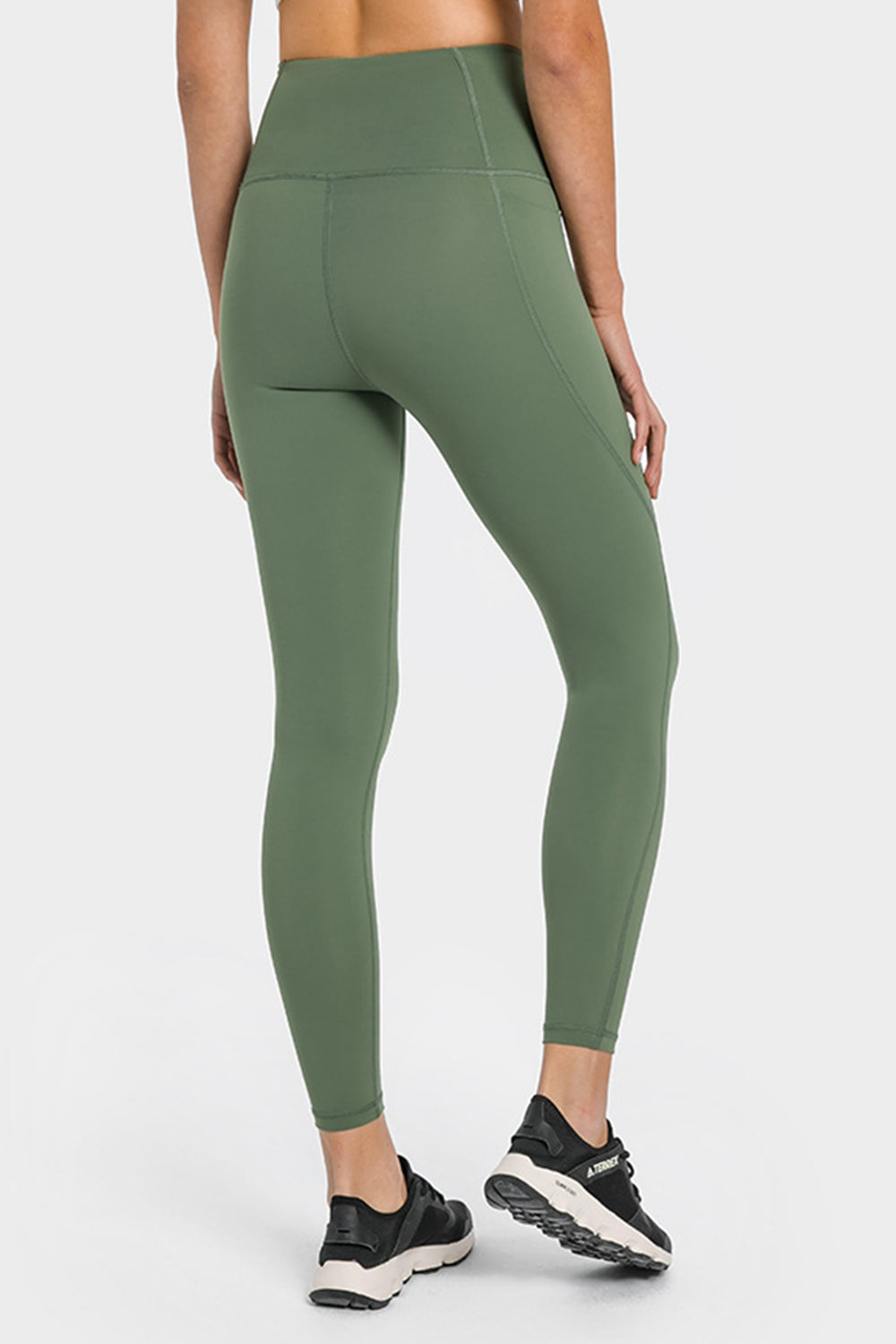 High Waist Ankle-Length Yoga Leggings with Pockets - Marie Lashaays 