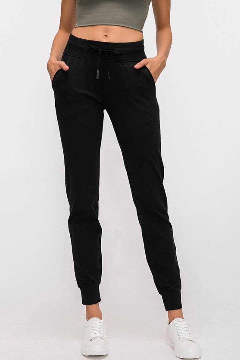 Slimming High Waist Joggers - Marie Lashaays 