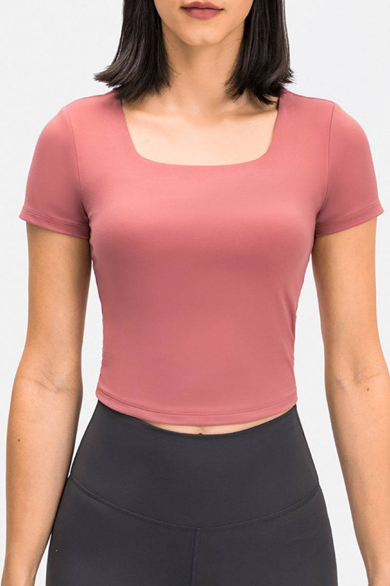 Square Neck  Crop Top - Marie Lashaays 