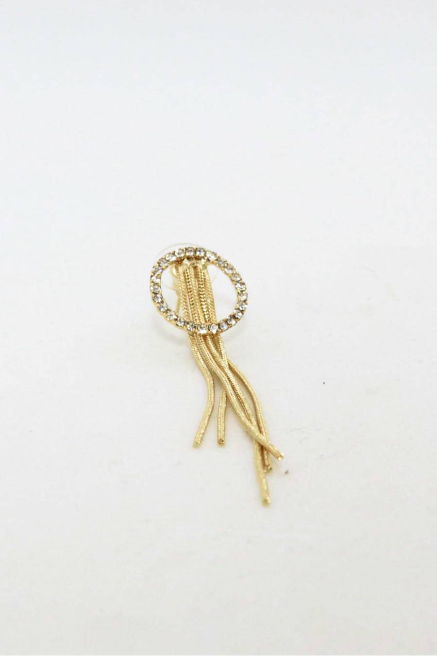 Geometric Draped Tassel Stud Earrings - Marie Lashaays 