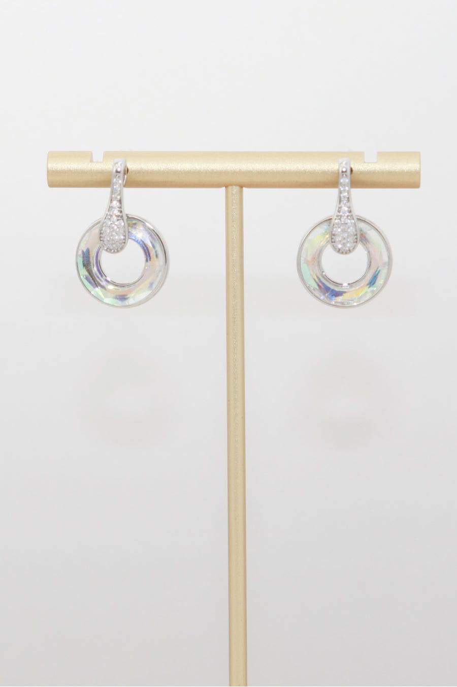 Geometric Gradient Hoop Earrings - Marie Lashaays 