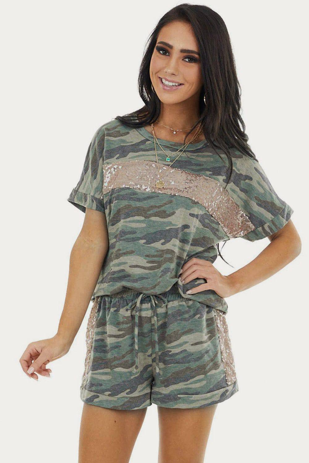 Short Sleeve and Shorts Lounge Set - Marie Lashaays 