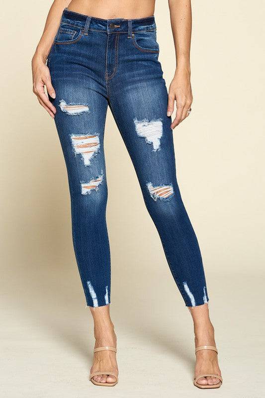 High Rise Destruction Jeans - Marie Lashaays 