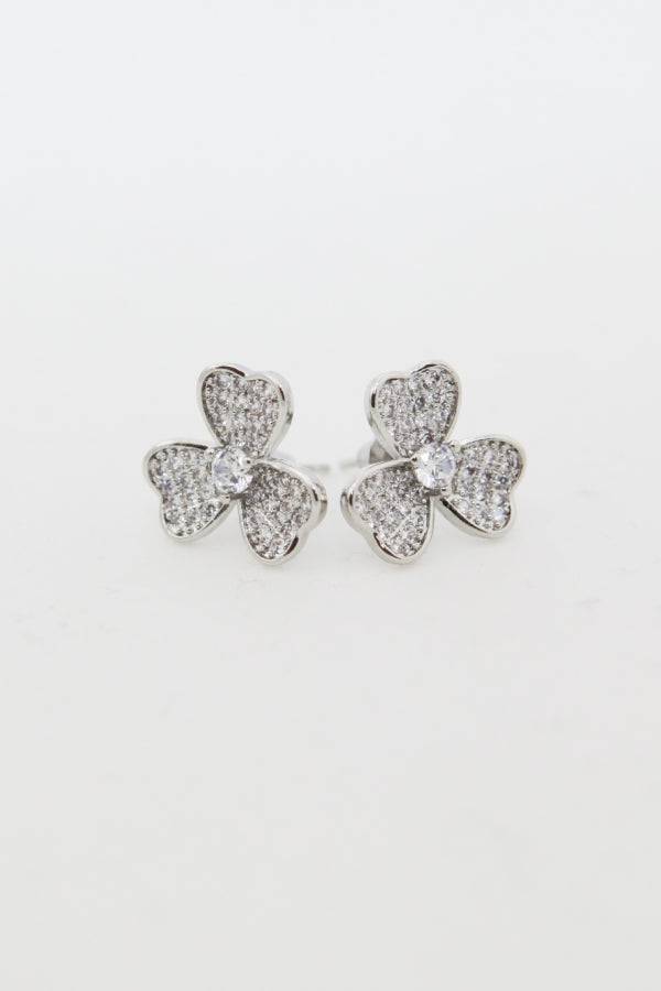 Inlaid Clover Stud Earrings - Marie Lashaays 