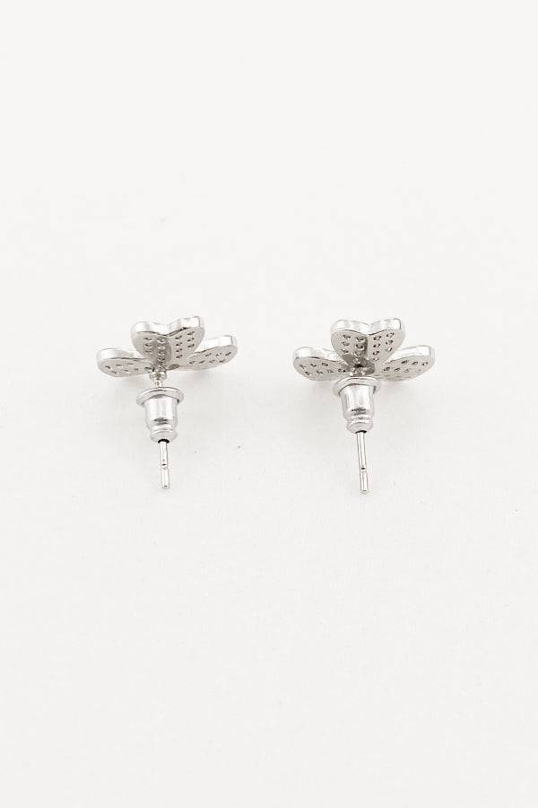 Inlaid Clover Stud Earrings - Marie Lashaays 