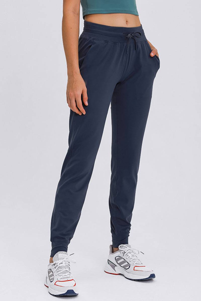 Slimming High Waist Joggers - Marie Lashaays 