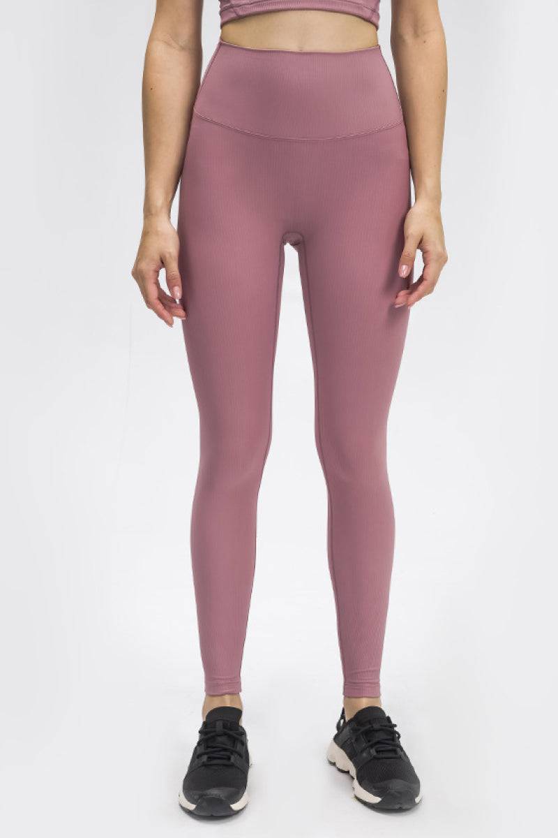 Seamless Wide Band Waist Sports Leggings - Marie Lashaays 