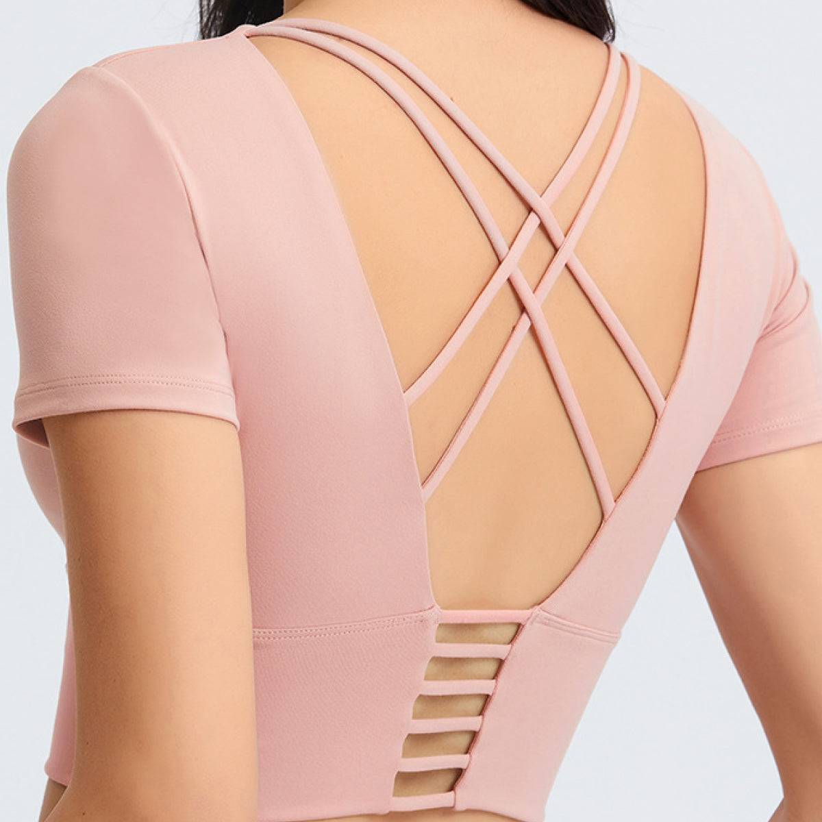 Open Criss Cross Back Active Top - Marie Lashaays 