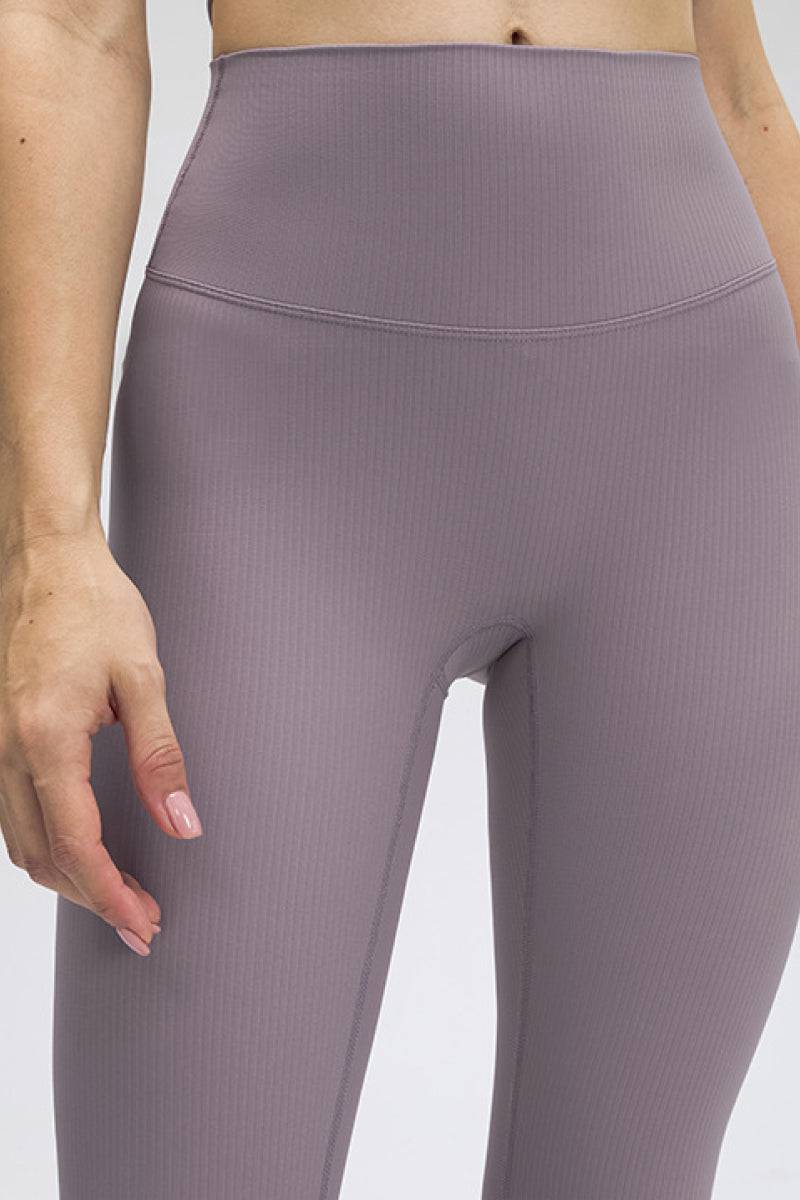 Seamless Wide Band Waist Sports Leggings - Marie Lashaays 