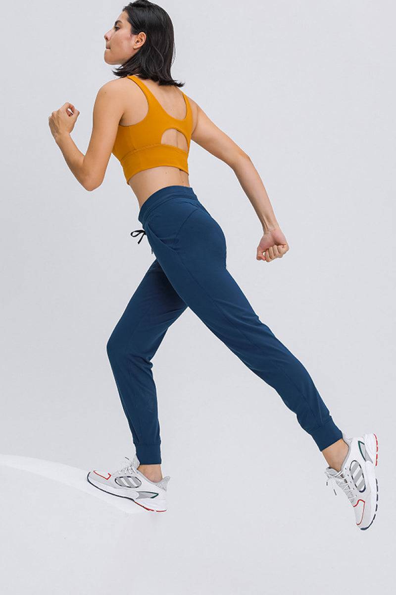 Slimming High Waist Joggers - Marie Lashaays 