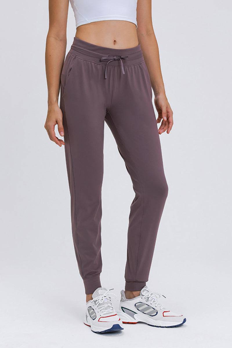 Slimming High Waist Joggers - Marie Lashaays 