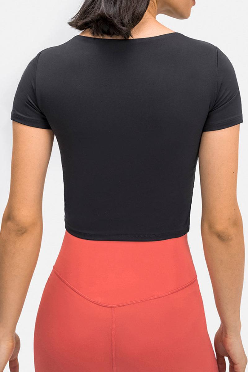 Square Neck  Crop Top - Marie Lashaays 