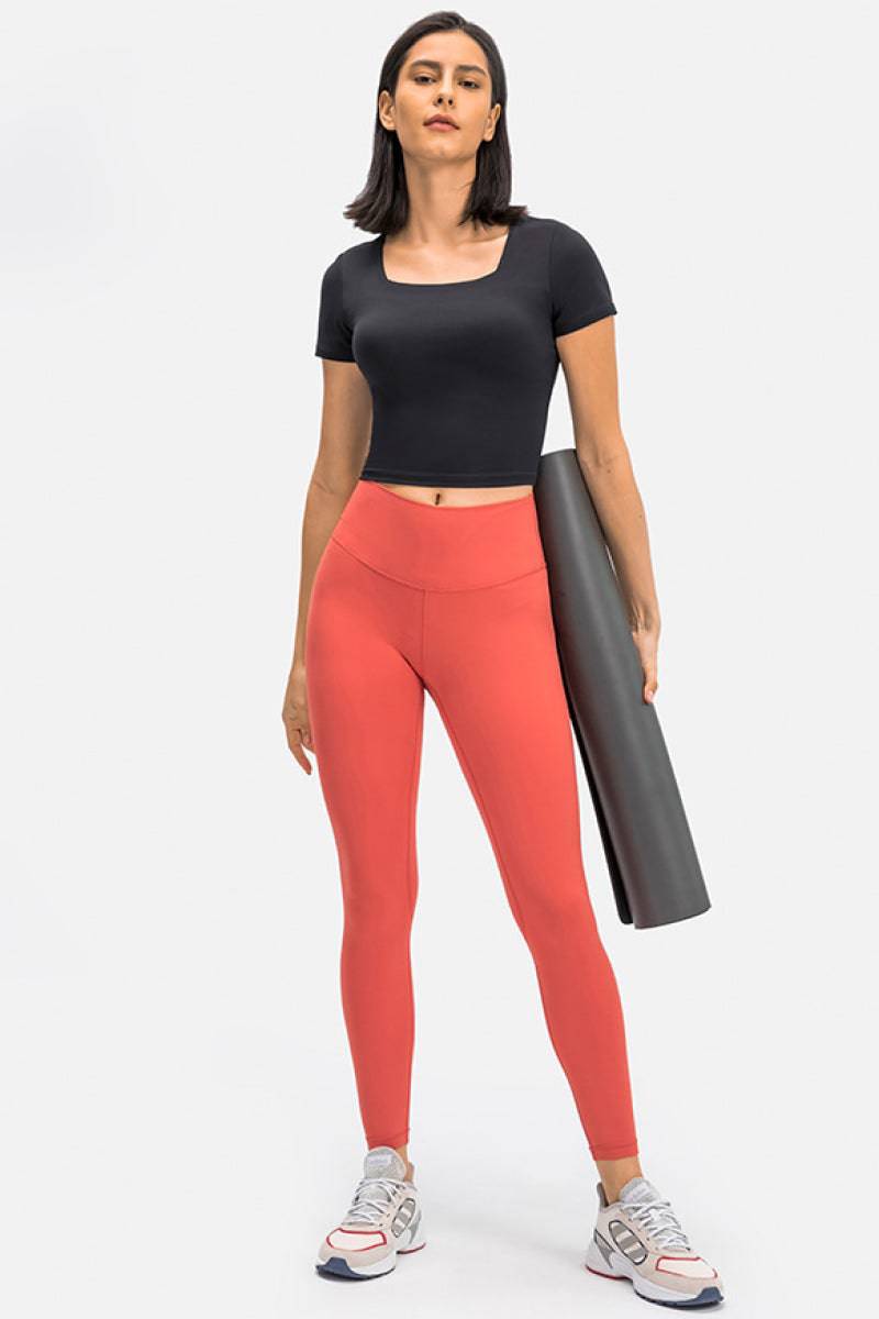 Square Neck  Crop Top - Marie Lashaays 