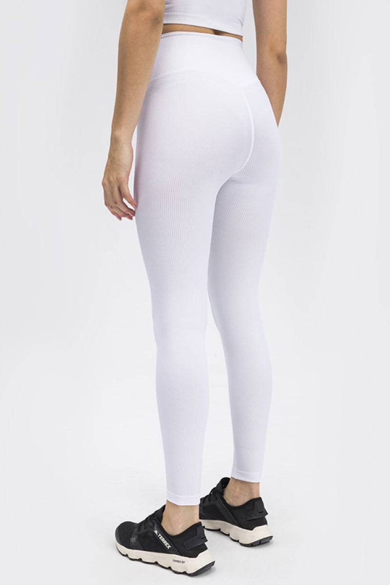 Seamless Wide Band Waist Sports Leggings - Marie Lashaays 